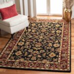 SAFAVIEH Heritage Collection Area Rug - 5' x 8', Black & Red, Handmade Tradition... - Image 2