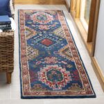 SAFAVIEH Heritage Collection Runner Rug - 2'3" x 6', Navy & Red, Handmade Tradit... - Image 2