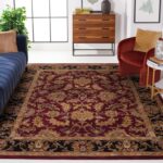SAFAVIEH Heritage Collection X-Large Area Rug - 11' x 15', Red & Black, Handmade... - Image 2