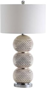 SAFAVIEH Lighting Collection Darcia Chrome 31-inch Bedroom Living Room Home Offi... - Image 2