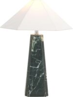 SAFAVIEH Lighting Collection Rylan Green Marble 25-inch Table Lamp for Bedroom, ... - Image 2