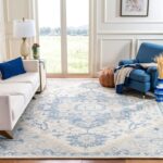 SAFAVIEH Micro-Loop Collection 11' x 15' IvoryBlue MLP503G Handmade Shabby Chic ... - Image 2
