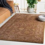 SAFAVIEH Persian Legend Collection Area Rug - 6' x 9', Moss & Beige, Handmade Tr... - Image 2