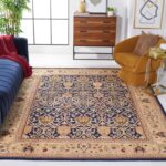SAFAVIEH Persian Legend Collection Area Rug - 8'3" x 11', Blue & Gold, Handmade ... - Image 2
