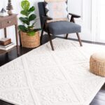 SAFAVIEH Vermont Collection Area Rug - 9' x 12', Ivory, Handmade Wool, Ideal for... - Image 2