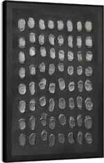 SAFERRYHOME Black Abstract Hand Painted Wall Art, Large 3D Textured Framed Canva... - Image 2