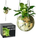 SCANDINORDICA Disco Ball Planter – Value Package: Mirror Disco Planter with Chai... - Image 2