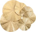 SEWACC 6pcs Sunburst Metal Home Wall Art Decor Gold Wall Art Metal Modern Accent... - Image 2