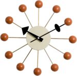 SHISEDECO Mid Century Retro Design Painted Solid Wood Non Ticking Decorative Mod... - Image 2