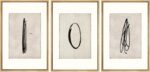 SIGNWIN Framed Canvas Print Wall Art Set Mid-Century Modern Paint Strokes Abstra... - Image 2