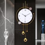 SIN&MI Large Wall Clock for Living Room Decor Big Decorative Wall Clock Pendulum... - Image 2