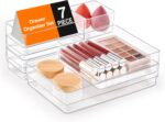 SMARTAKE 7-Piece Drawer Organizer with Non-Slip Silicone Pads, 4-Size Desk Drawe... - Image 2