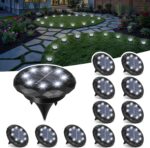 SOLPEX Mini Solar Ground Lights, 12 Pack Solar Lights Outdoor Waterproof, Landsc... - Image 2
