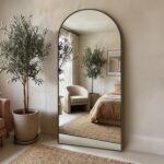SUNQUEEN 76"x34" Floor Mirror Full Length, Arched Full Length Mirror with Stand,... - Image 2