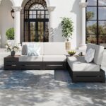 SUNSHINE VALLEY Upgraded 6-Piece Metal Patio Furniture Set with 5.9" Thick Cushi... - Image 2