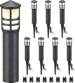 SUNVIE 8-Pack Low Voltage Pathway Lights 3W LED Landscape Pathway Lighting 3000K... - Image 2