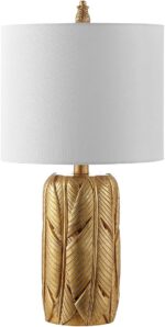Safavieh Lighting Collection Wilsa Gold Leaf 23-inch Bedroom Living Room Home Of... - Image 2