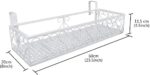 Saim Large Hanging Plant Holder Railing Shelf, Metal Fence Planters with Hooks F... - Image 2