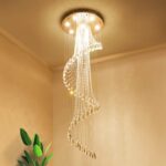 Saint Mossi 7-Lights K9 Crystal Chandelier, Raindrop Chandelier Light Fixture, M... - Image 2