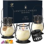 Scented Candles Gift Set - 3 Pack Candles for Home Scented Retro Lantern, Fall C... - Image 2