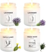 Scented Candles for Home,4 Pack Soy Candle Gift Set with 4 Fragrance Scents,Arom... - Image 2