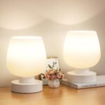 Seealle Touch Bedside Table Lamp Set of 2 - Small Bedside Lamp for Bedroom Livin... - Image 2
