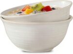 Serving Bowls Set of 2, 60 Ounce Ceramic Large Bowls, Deep Kitchen Bowls for Sal... - Image 2