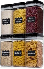 Shazo Airtight Food Storage Containers with Lids - 6 PC BPA Free Clear Plastic C... - Image 2