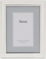 Siena Double Border Plain Silver Picture Frame, Tarnish Resistant Finish, Perfec... - Image 2
