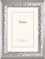 Siena Modern Hammered Silver Picture Frame, Tarnish Resistant Finish, Perfect Ph... - Image 2