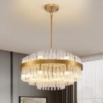 Siljoy 12 Lights Gold Crystal Chandelier for Dining Room, 23.6'' Modern 3-Tiers ... - Image 2