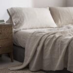 Simple&Opulence 100% Pure Linen Sheet Set King Size, Natural French Flax Solid C... - Image 2
