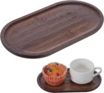 Small Serving Wooden Tray - Natural Wooden Platter for Fruit, Salad, Appetizer, ... - Image 2