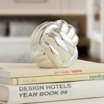 Small Silver Knot Decor, Chain Link Decor, Coffee Table Decor, Book Shelf Decor,... - Image 2