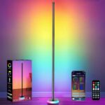 Smart Corner Floor Lamp, RGBICW LED Standing Lamp with App Control, 16 Million C... - Image 2