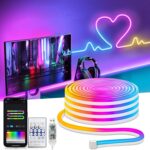 Smart Neon Rope Lights USB, 16.4Ft LED Rope Lights IC & RGB Color Changing with ... - Image 2