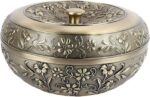 Snack Serving Tray, Retro Bronze Alloy Divided Food Storage Organizer, Dry Fruit... - Image 2