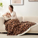 Snuggle Sac Ultra Soft Blanket Black Leopard Twin Size - Reversible Oversized Ch... - Image 2