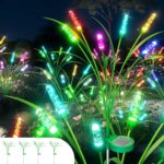 Solar Garden Lights 4 Pack, 24LED Swaying Solar Lights for Mother's Day, 30 Inch... - Image 2