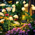 Solar Garden Lights Outdoor, 2Pack Solar Lights Garden Decor, Swaying Mushroom L... - Image 2