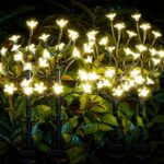 Solar Garden Lights Waterproof, Sola Lights Outdoor Decorative 4Pack,80Led Solar... - Image 2