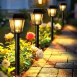 Solar Pathway Lights Outdoor 8 Pack Solar Lights Outdoor Waterproof with 3000K T... - Image 2
