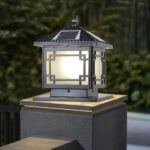 Solar Post Lights with Remote Control Energy-Saving LED Column Lamp Solar Waterp... - Image 2