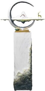 Standing Waterfall Living Room Light Luxury Floor Decoration Waterscape Hotel En... - Image 2
