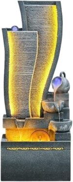 Standing Waterfall Modern Minimalist Running Water Wealth Creation Ornament, Cir... - Image 2