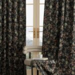 StangH 1 Panel Custom Vintage Floral Curtain 300GSM Thick Velvet Print Curtain S... - Image 2
