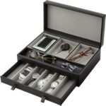Stock Your Home Mens Valet Tray, Men's Jewelry Box, Night Stand Organizers and S... - Image 2