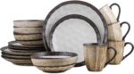 Stone Lain Lucy Porcelain 16-Piece Round Dinnerware Set, Beige - Image 2
