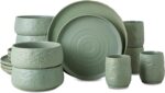 Stone by Mercer Project SHOSAI 16-Piece Stoneware Dinnerware Set, Plates and Bow... - Image 2