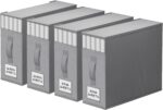 StorageTastic 4 Pack Bed Sheet Closet Organizers and Storage,Sturdy Foldable Sto... - Image 2